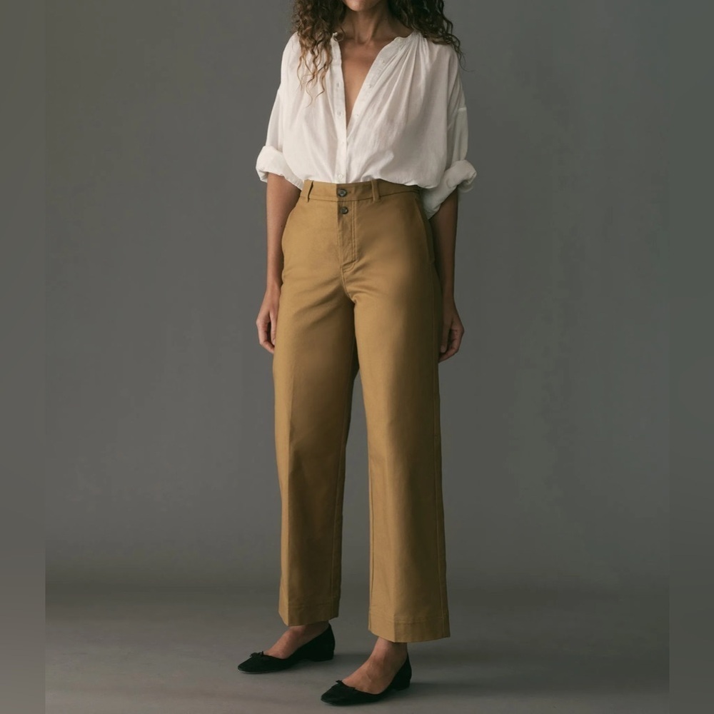 Dôen Solene Workwear Pants Antler Cotton Blend 6